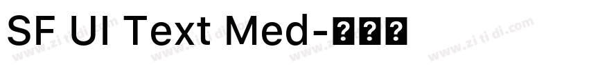 SF UI Text Med字体转换
